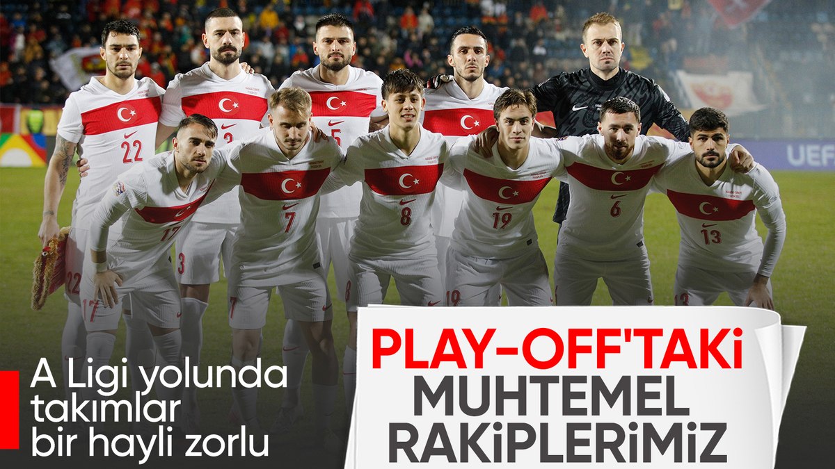 A Milli Takım’ın play-off’taki muhtemel rakipleri belli oldu