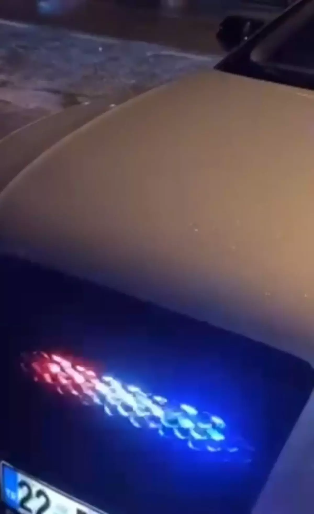 Edirne’de Usulsüz Çakar ve Sirenli Otomobile Cezalı Müdahale