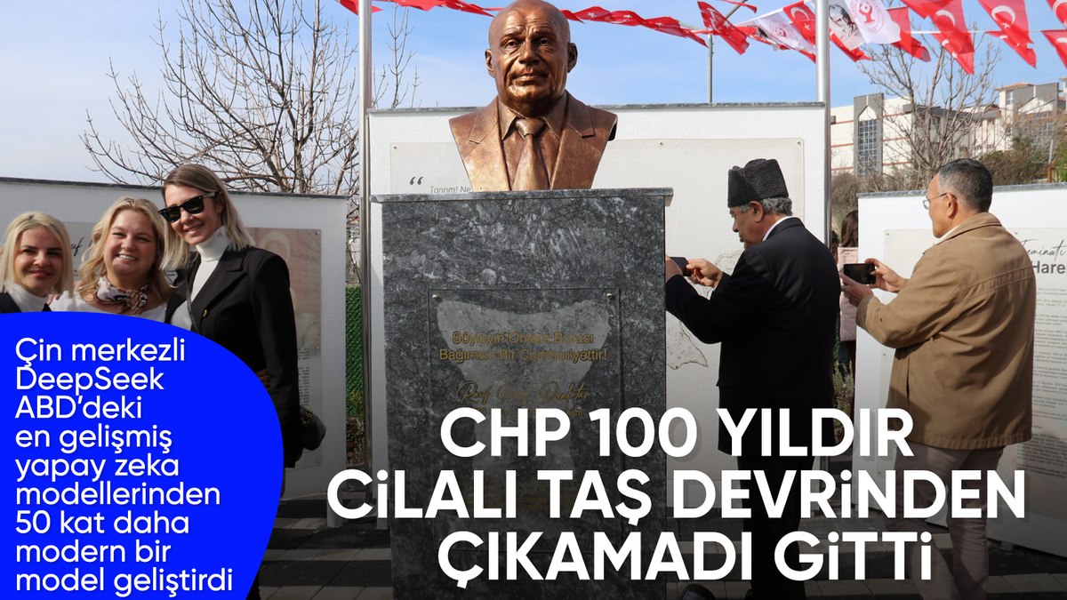 CHP’den İzmir’e bir heykel daha: Cemil Tugay açılışı yaptı